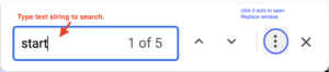 How to replace text quickly in google sheets