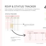 This image explains how to use Wedding Guest List Template designed by Pocodash.