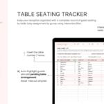 This image explains how to use Wedding Guest List Template designed by Pocodash.