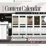 Cover image of product: Content Calendar Planner Google Sheets - Instant Download