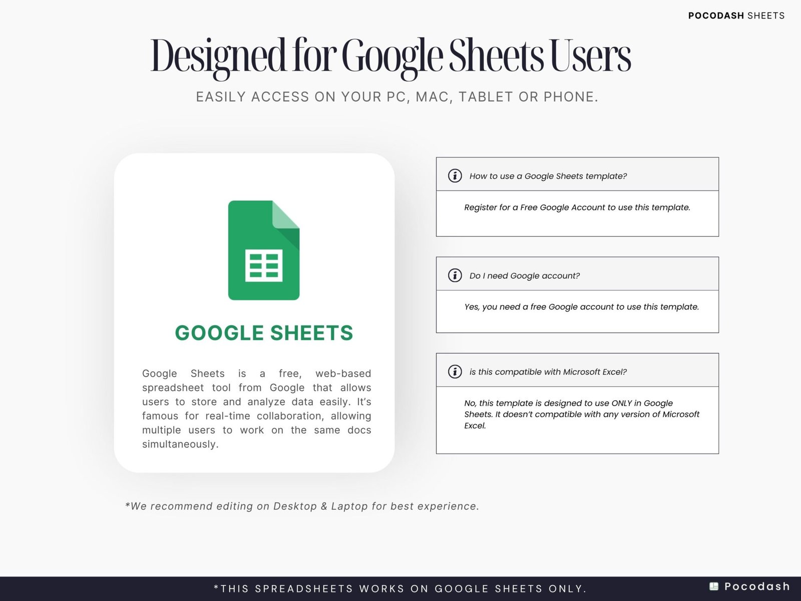 Photo showcases Benefits of Google Sheets