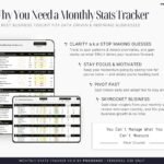 Photo showcases Why You need a Monthly Social Media Growth Tracker Template