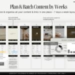 Listing Image of Product Explaining How to Plan & Batch Content every Week