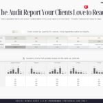 This photo shows Social Media Audit Report with Charts & Aesthetic Designs